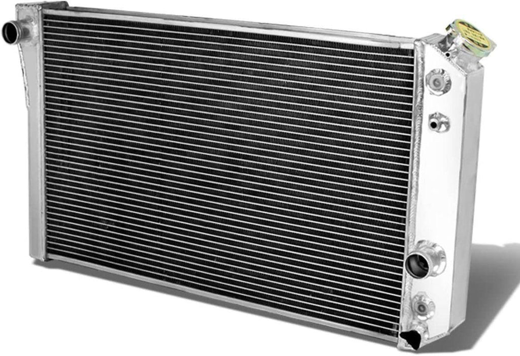 RA-S10V882-3 Aluminum 3-Row Racing Radiator,Metallic