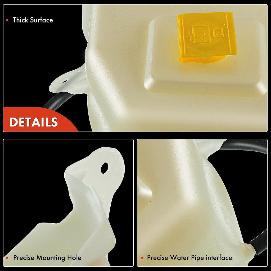 A-Premium Engine Coolant Overflow Recovery Reservoir Tank [With Cap & Tubing] Compatible with Jeep Commander 2006-2010, Grand Cherokee 2005-2010, [3.7L 4.7L 5.7L 6.1L], Replace # 55038011AA