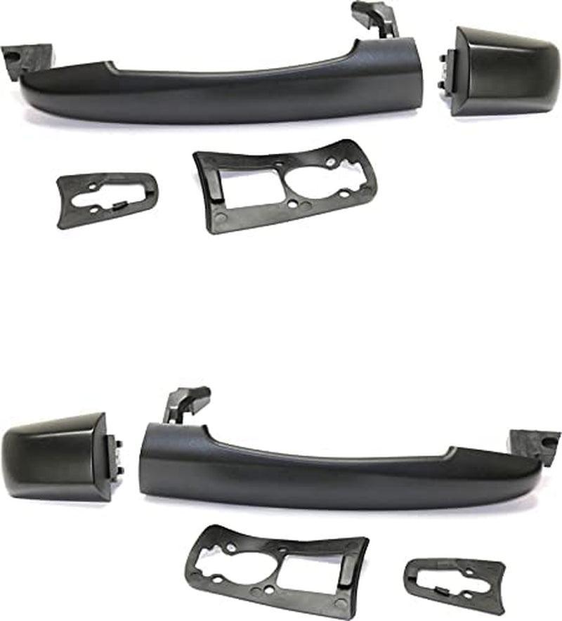 Front Exterior Door Handle Compatible with 2008-2014 Cadillac CTS and 2005-2011 Cadillac STS, Set of 2, Driver and Passenger Side