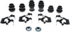 Gold 18K830X Rear Disc Brake Caliper Hardware Kit with Clips, Seals, Bushings, and Caps