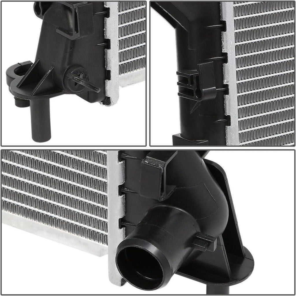 OEM-RA-2296 OE Style Direct Fit Aluminum Radiator Compatible with 00-07 Focus AT&MT, 23-5/8" W X 14-3/16" H X 1" D, 1-5/16" Inlet, 1-5/16" Outlet