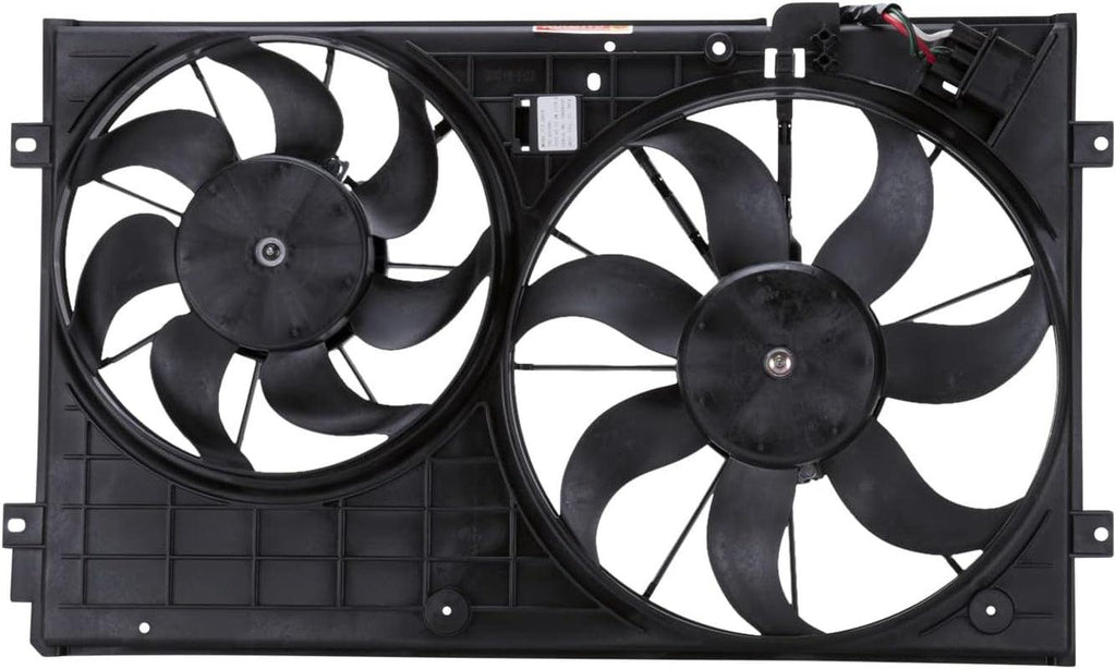 621490 Replacement Cooling Fan Assembly Compatible with Volkswagen , Black