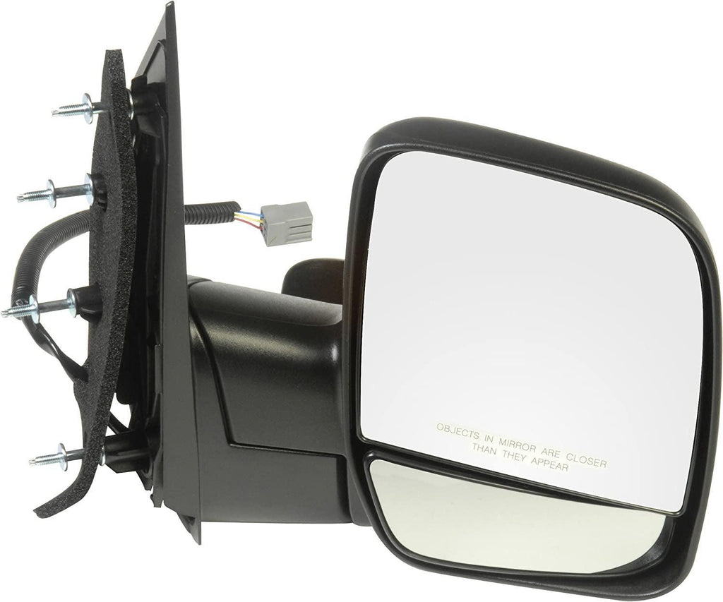 Dorman 955-1453 Passenger Side Power Door Mirror - Folding Compatible with Select Ford Models, Black