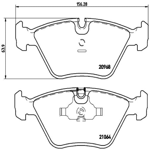 Brembo Front Disc Brake Pad Set for BMW (P06012)