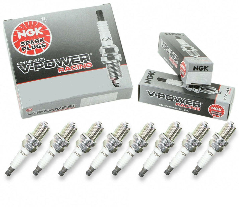 8 Pcs - NGK V-Power for Honda Racing Spark Plugs Turbo R5671A-7 / 4091 OEM Set