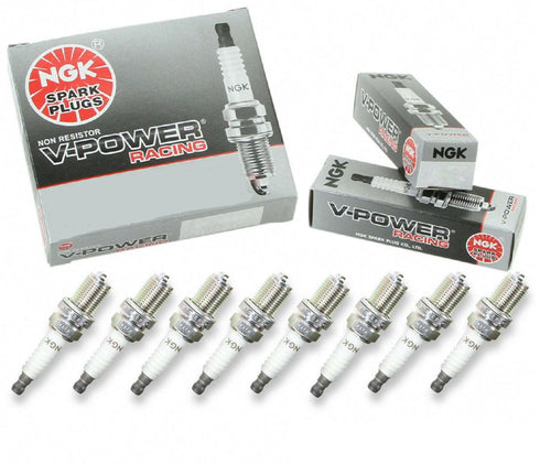8 Pcs - NGK V-Power for Honda Racing Spark Plugs Turbo R5671A-7 / 4091 OEM Set