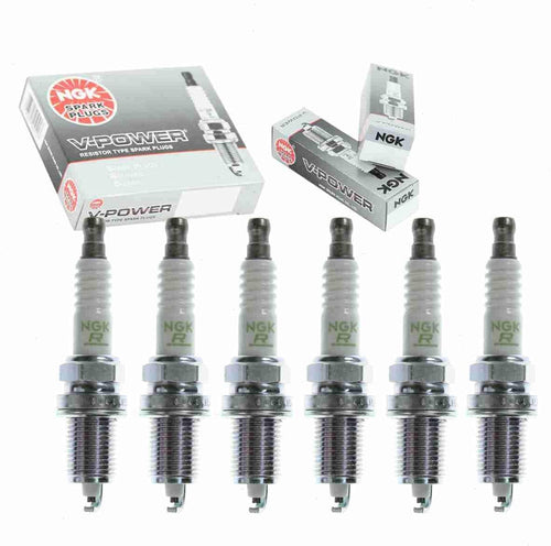 6 Pc NGK V-Power Spark Plugs Compatible with Dodge Ram 1500 3.9L V6 1997-2001