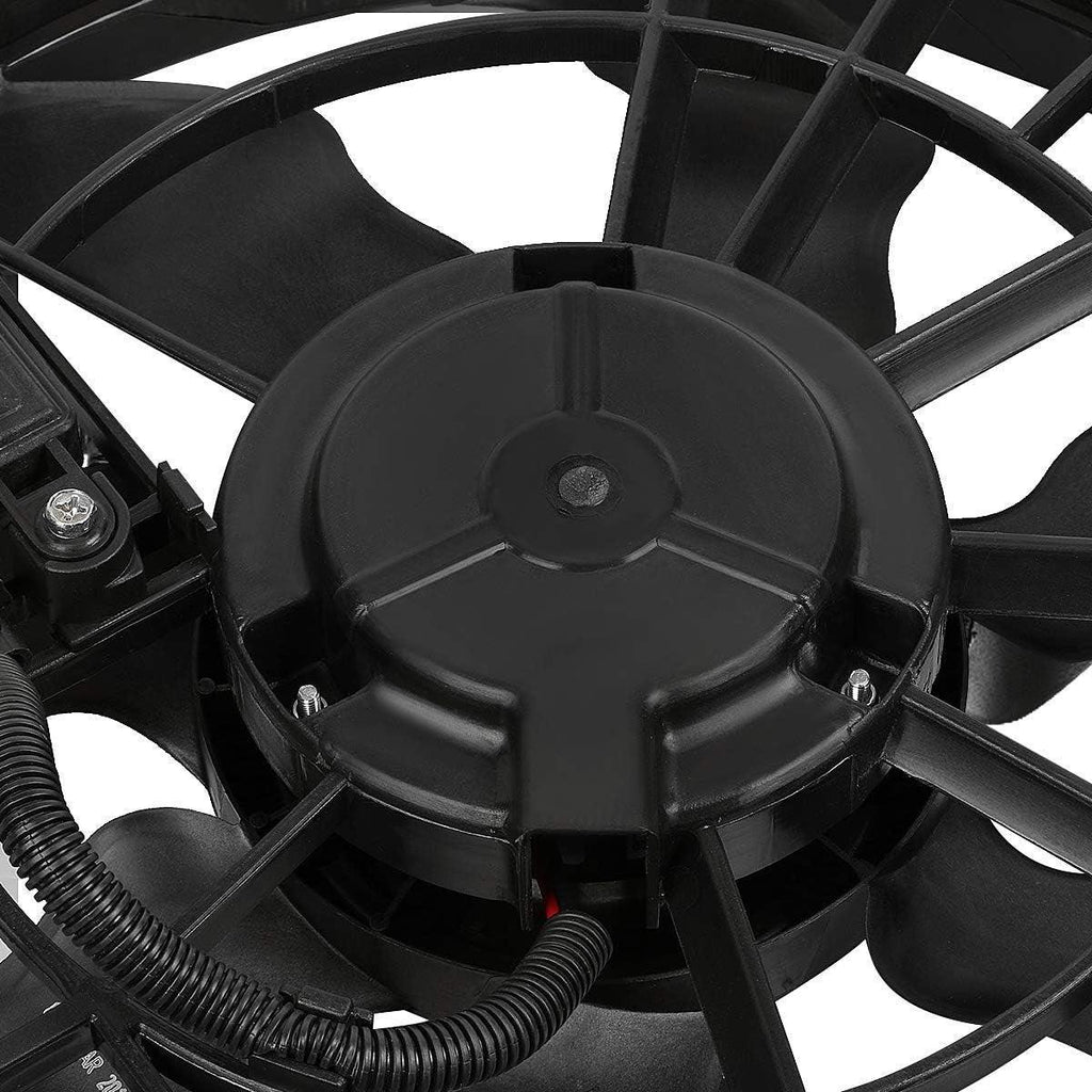 OEM-RF-00 Factory Style Radiator Cooling Fan Assembly Cooling Efficiency Improved Direct Replacement [Compatible with 16-19 Tucson],Black