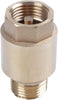 Withstand High Pressure and Temperature Extremes 2X Golden Water Oil Spring 1/2 Inch Thread BSPP Female Male In-Line Non-Return Valve