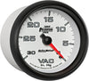 7884 Phantom II 2-5/8" 0-30 In. Hg Mechanical Vacuum Gauge
