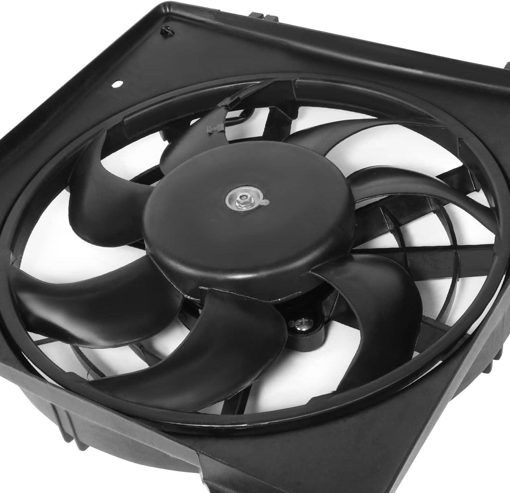 OEM-RF-1144 Factory Style A/C Condenser Fan Assembly Compatible with 98-01 Sephia / 00-04 Spectra