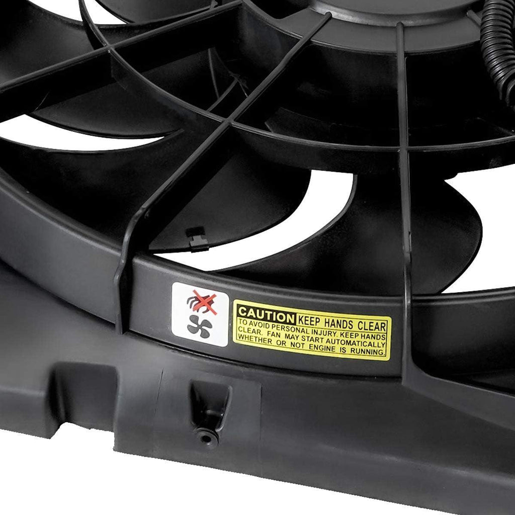 OEM-RF-0025 Factory Style Radiator Cooling Fan Assembly Cooling Efficiency Improved Direct Replacement [Compatible with 10-12 Santa Fe / 11-15 Sorento]
