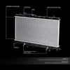 OEM-RA-2464 OE Style Bolt-On Aluminum Core Radiator Compatible with 02-07 Impreza 2.5 AT/MT,26-7/8" W X 13-7/16" H X 15/16" D,1-9/16" Inlet / 1-9/16" Outlet