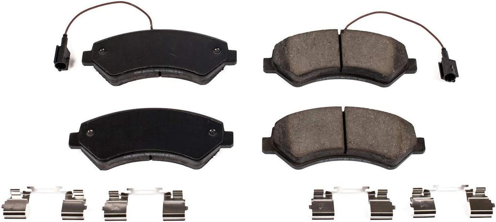 17-1540, Z17 Front Ceramic Brake Pads with Hardware