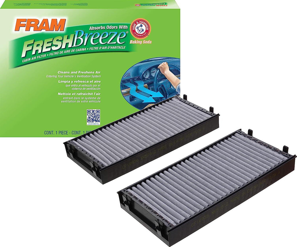 Fresh Breeze Cabin Air Filter with Arm & Hammer Baking Soda, CF10936 for BMW Vehicles