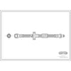 Corteco Brake Hydraulic Hose for Mercedes-Benz 19034259