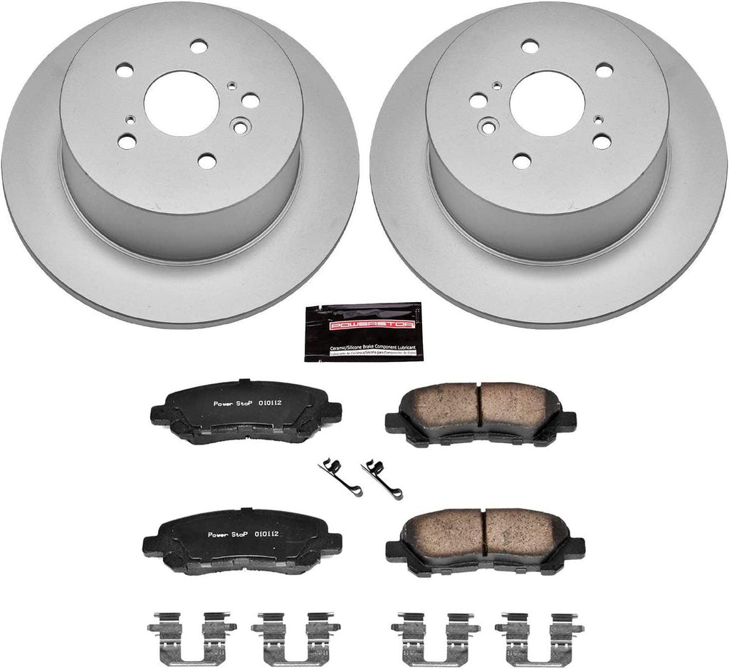 CRK4714 Coated Brake Rotor & Ceramic Brake Pads- Rear