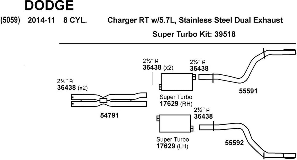 Super Turbo 17629 Exhaust Muffler