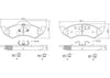 Brembo Front Disc Brake Pad Set for Dakota, Durango (P18005N)
