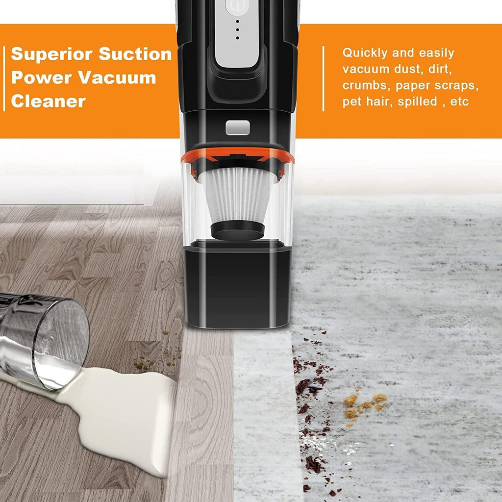 Handheld Vacuum Car Vacuum - 2 Speed Mini Vacuum Hand Vacuum, 10000Pa Pet Hair Vacuum Cleaner, Lightweight and Rechargeable Car Vacuum Hand Held Vacuum Cordless for Car Home Office-Black