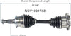 NCV10017XD XD Series CV Axle Shaft Assembly for Extreme Weather Environments - Left or Right Front (Driver or Passenger Side), Gray