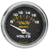 2-1/16 in. VOLTMETER 8-18V CARBON FIBER - greatparts