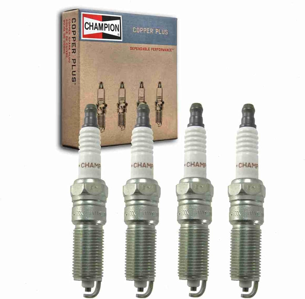 4 Pc Champion Copper plus Spark Plugs Compatible with Dodge Neon 2.4L L4 2003-2005