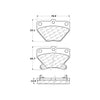 Centric Rear Disc Brake Pad for Matrix, Vibe, Corolla, Celica (301.08230)