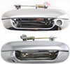 Front Exterior Door Handle Compatible with 2002-2009 Chevrolet Trailblazer/Gmc Envoy and 2002-2004 Oldsmobile Bravada All Chrome, Set of 2, Driver and Passenger Side