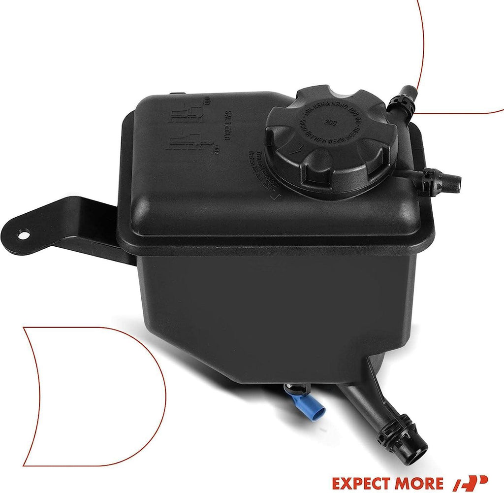 A-Premium Engine Coolant Reservior Tank with [Cap & Sensor] Compatible with BMW E60 E61, 525I 525Xi 528I 528Xi 530I 530Xi 535I 535Xi 545I 550I 645Ci 650I, Replace for 17137542986, 17137519219, 603-351