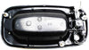 for Cadillac Escalade Exterior Door Handle Front, Passenger Side Smooth Black Bezel with Chrome Lever (2002-2006) | with Key Hole | Trim: Base | GM1311187 | 15745148