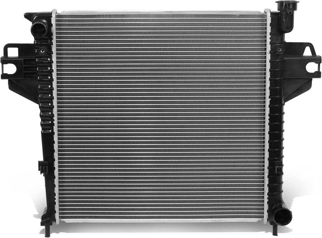 OEM-RA-2975 OE Style 1-Row Aluminum Core Radiator Compatible with 2007 Liberty, 19-15/16" W X 19-15/16" H X 1-1/16" D,1-1/2" Inlet / 1-13/16" Outlet