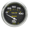 2-5/8 in. OIL PRESSURE 0-100 PSI CARBON FIBER - greatparts