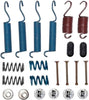 Professional 18K1593 Front Drum Brake Hardware Kit with Springs, Pins, Retainers, and Caps