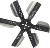Derale  Heavy Duty Fan Blade Series 1000 17" Stainless Steel Flex Fan Standard Rotation , Black
