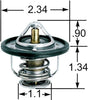 48418 OE Equivalent Thermostat - 180 Degrees Fahrenheit Opening Temperature