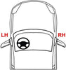 Exterior Door Handle Compatible with Toyota Camry / ES300 97-01 Front LH outside Smooth Black W/Keyhole Japan/Usa Built