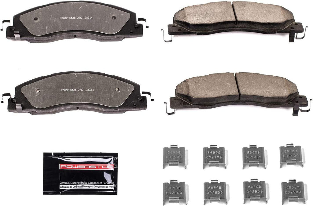 Front Z36-1399 Carbon-Fiber Ceramic Brake Pads Z36 Truck and Tow
