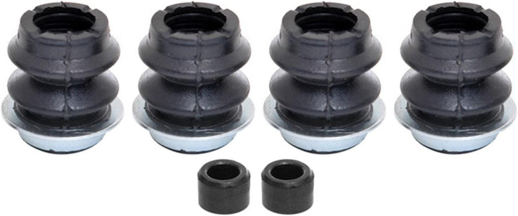 Professional 18K1163 Rear Disc Brake Caliper Rubber Bushing Kit with Seals and Bushings