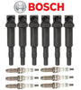 Ignition Coil + Spark Plugs High Power (6Sets) OEM Bosch BMW 07-16