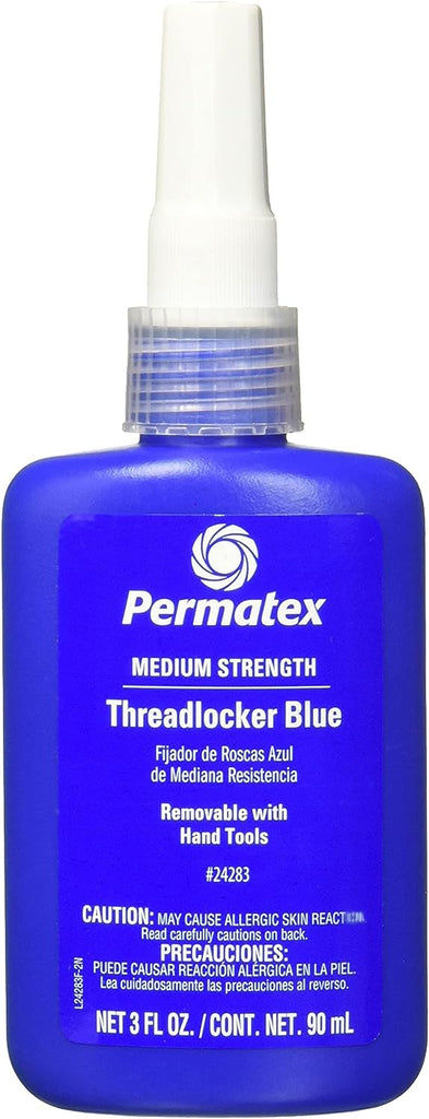 Permatex 24283-6PK Medium Strength Threadlocker Blue, 90 Ml (Pack of 6)