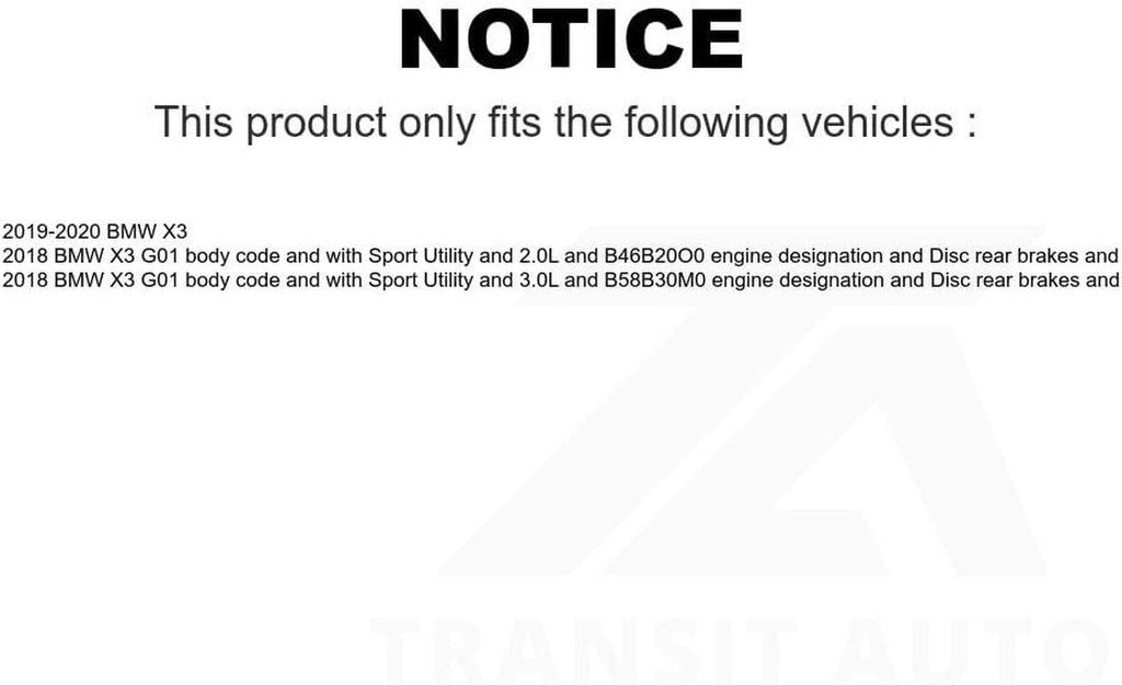Mpulse Rear Disc Brake Pads Wear Sensor SEN-2BWS0443 for BMW X3 X4