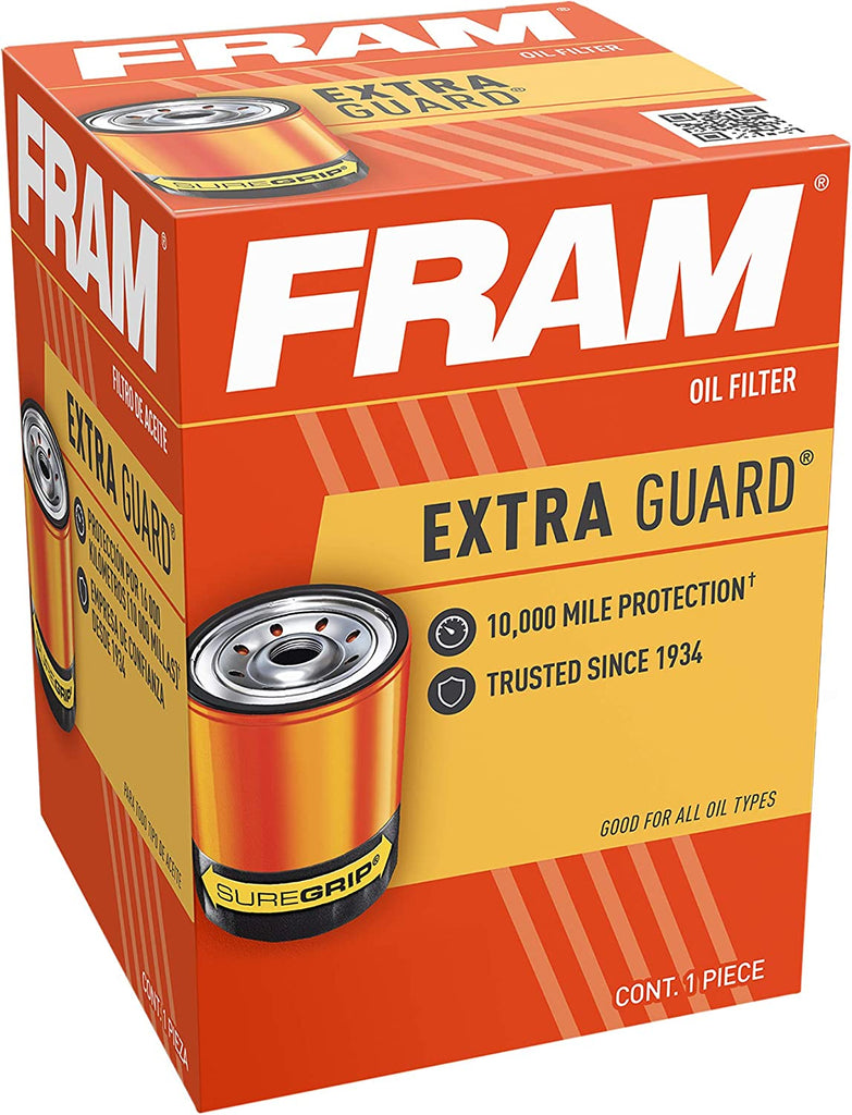 FRAM Extra Guard PH2, 10K Mile Change Interval Spin-On Oil Filter