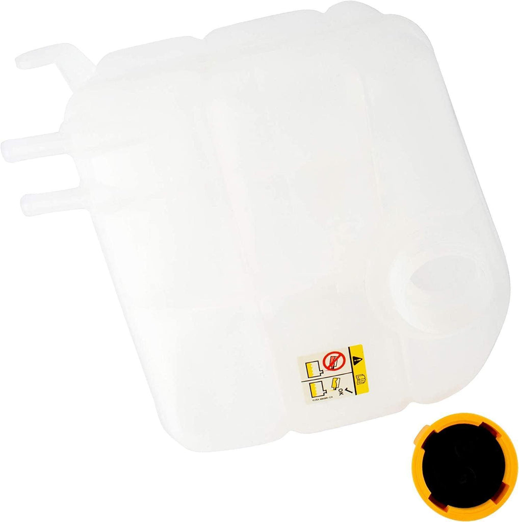 BOXI Coolant Overflow Tank Recovery Bottle Expansion Reservoir with Cap Compatible with Ford Focus 2000 2001 2002 2003 2004 2005 2006 2007 (2.0L & 2.3L Engines ONLY) 3S4Z8A080AC 5S4Z8101AA 603-216