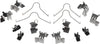 Gold 18K351X Front Disc Brake Caliper Hardware Kit with Clips and Springs