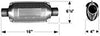 2250230 Catalytic Converter Univ 225 Srs. E.D. 3.00"