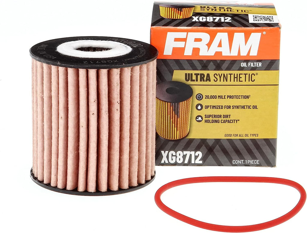 Ultra Synthetic Automotive Replacement Oil Filter, Designed for Synthetic Oil Changes Lasting up to 20K Miles, XG8712 (Pack of 1)