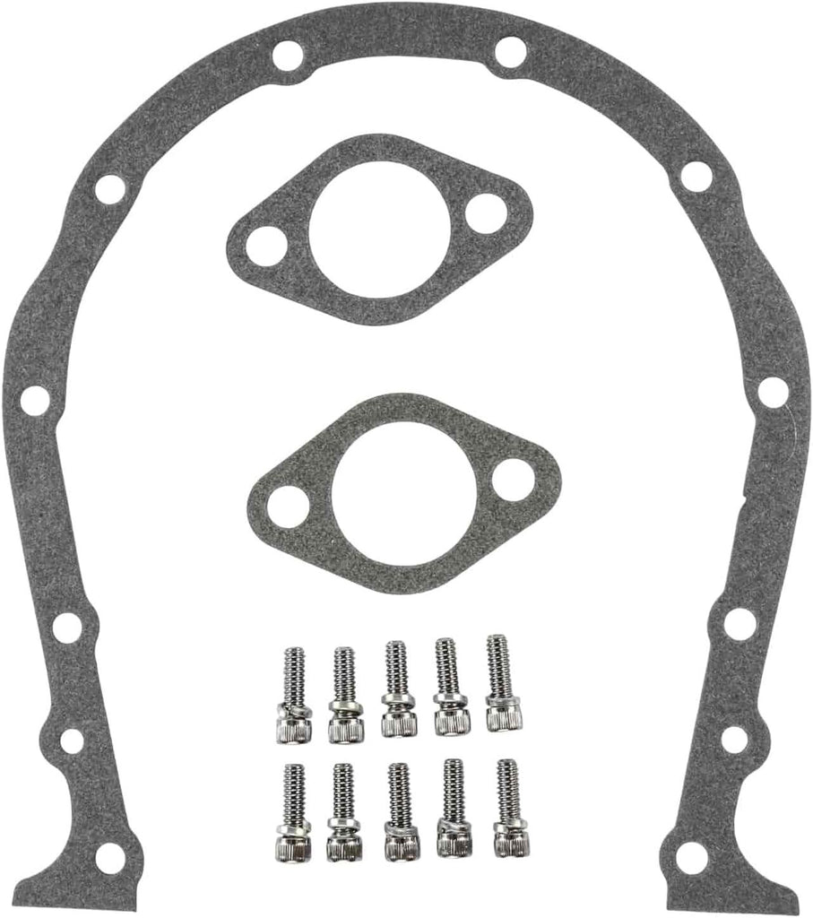 Timing Cover | Fits 1965-1990 Big Block Chevy Engines | Polished Cast Aluminum | Includes Timing Cover, Timing Cover Gasket, Water Pump Gaskets, and Timing Cover Bolts