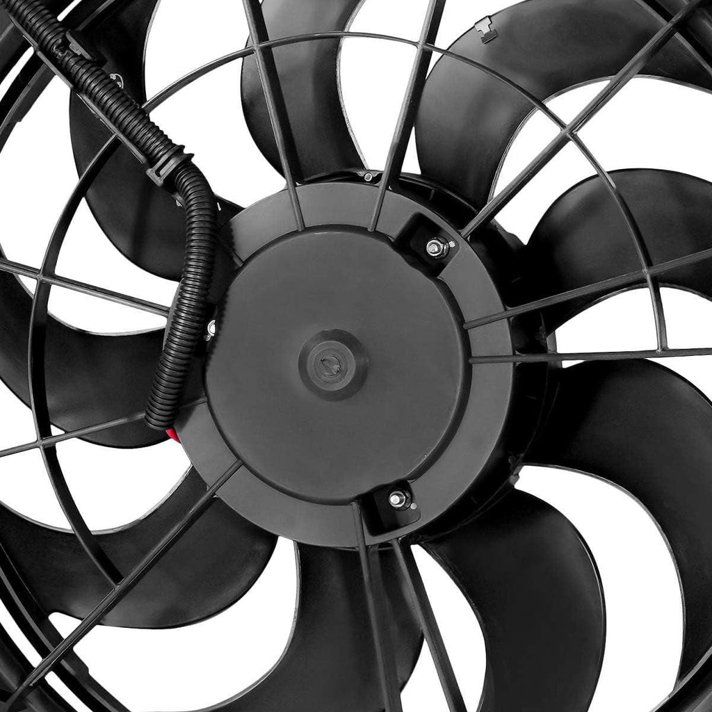 OEM-RF-0025 Factory Style Radiator Cooling Fan Assembly Cooling Efficiency Improved Direct Replacement [Compatible with 10-12 Santa Fe / 11-15 Sorento]