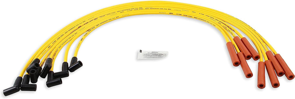 4071 Spark Plug Wire Set - Super Stock Graphite Core 8Mm - Yellow
